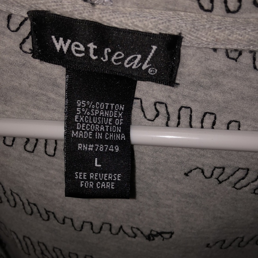 Zebra Sequin Y2K Wet Seal Zip Up Jacket - Picture 2 of 5
